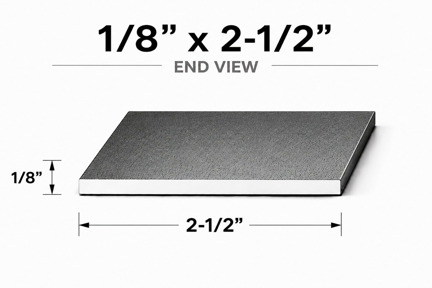 Flat Bar-1/8" x 2-1/2" Wide Steel Bar-Select Length