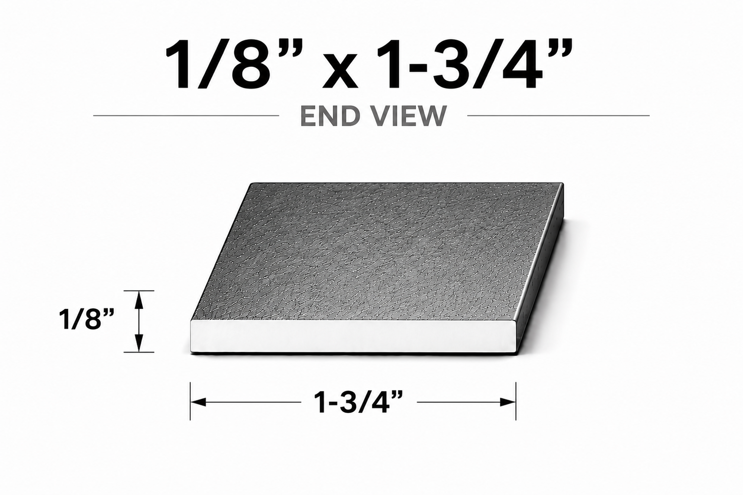 Flat Bar-1/8" x 1-3/4" Wide Steel Bar-Select Length