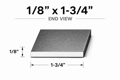Flat Bar-1/8" x 1-3/4" Wide Steel Bar-Select Length