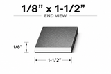 Flat Bar-1/8" x 1-1/2" Wide Steel Bar-Select Length