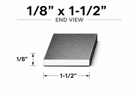 Flat Bar-1/8" x 1-1/2" Wide Steel Bar-Select Length