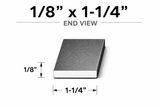 Flat Bar-1/8" x 1-1/4" Wide Steel Bar-Select Length