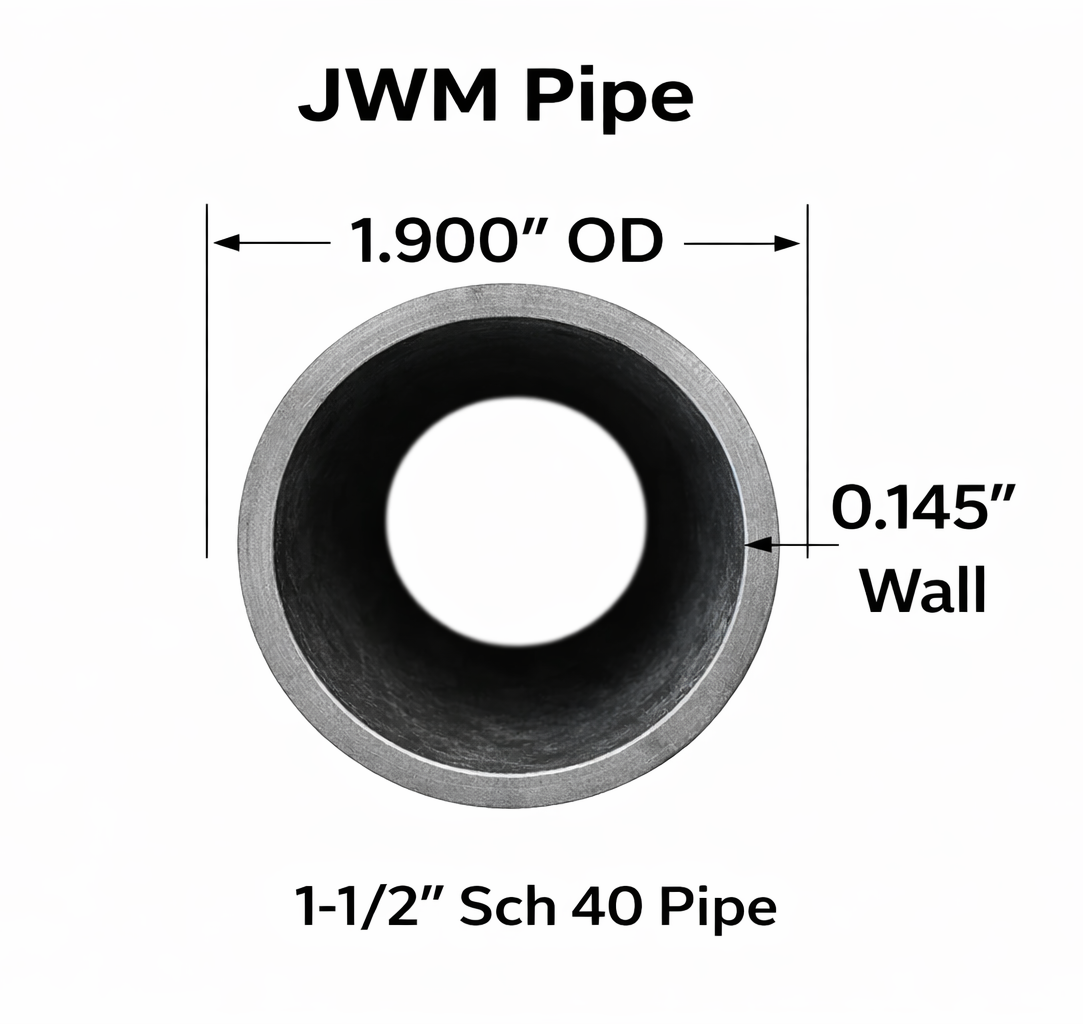 Steel Pipe-1-1/2" Schedule 40-Cut to Length
