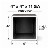 4" x 4" 11ga Square Steel Tubing – Select Length
