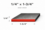 Flat Bar-1/4" x 1-3/4" Wide Steel Bar-Select Length