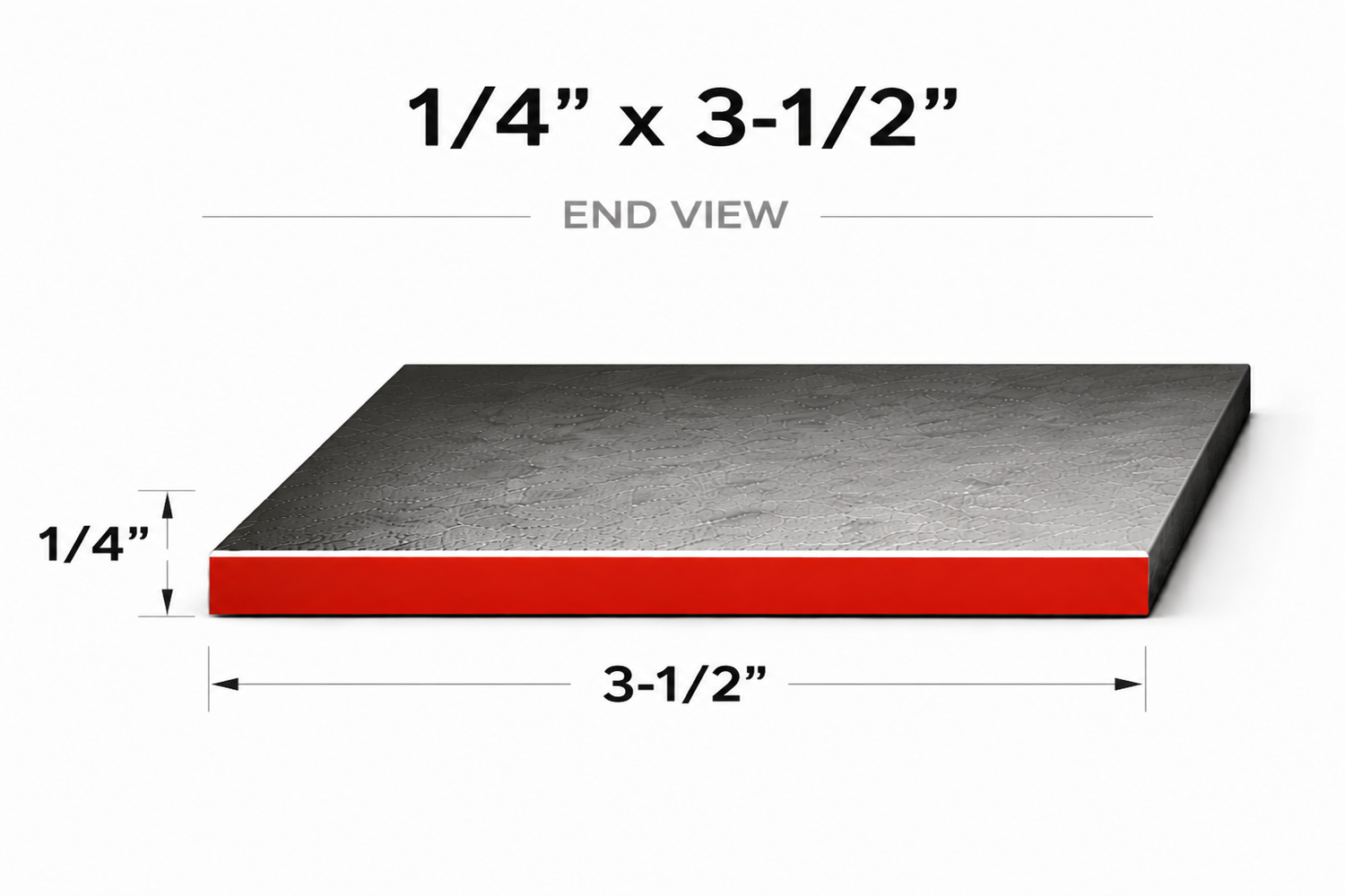 Flat Bar-1/4" x 3-1/2" Wide Steel Bar-Select Length