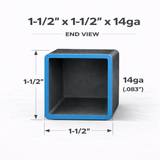 1-1/2" x 1-1/2" 14ga (0.083") Square Steel Tubing – A500/A513 – Select Length