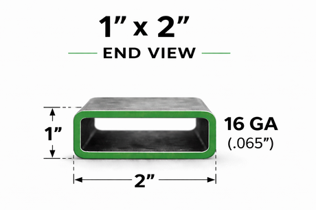 1" x 2" 16ga Rectangle Steel Tubing – Select Length