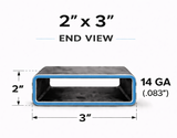 2" x 3" x 14ga (0.083") Rectangle Steel Tubing — Select Length