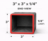 3" x 3" 1/4" Square Steel Tubing – A500 Grade B – Select Length