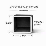 2-1/2" x 2-1/2" 11ga Square Steel Tubing – A500 Grade B – Select Length