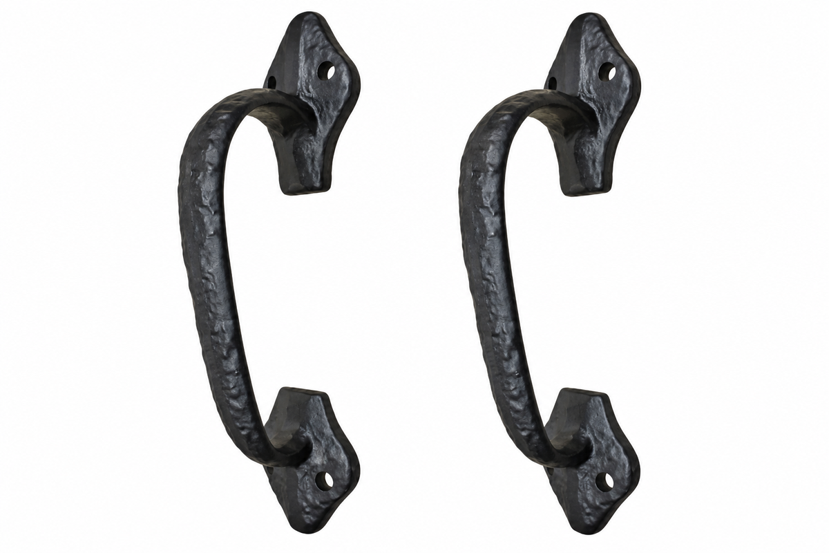 8" Cast Iron Door & Gate Handle – Heavy Duty Rustic Pull Handle
