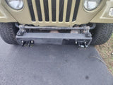 Tow Bar, 5500 lbs Towing Capacity with Chains, Powder-Coating Alloy Steel Bumper-Mounted Universal Towing Bar, Coupler Fits 2-Inch Ball Hitch, 39.4-Inch Opening Width, for RV Car Trailer Truck | US
