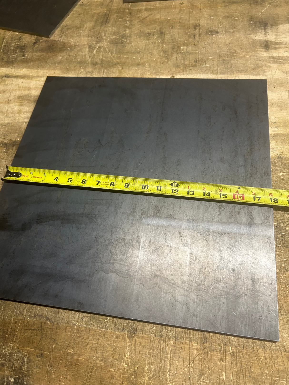 Square Steel Plate - 1/4" Thick - Select Size