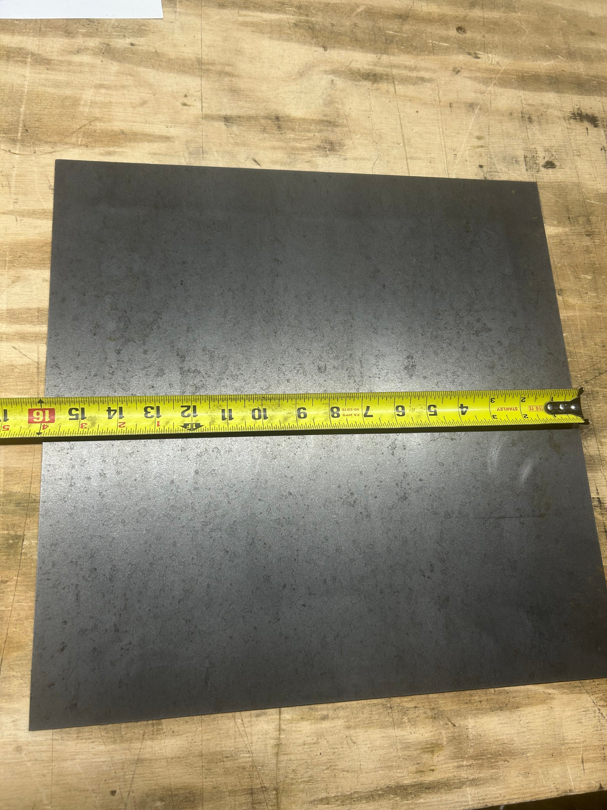 Square Steel Plate - 1/4" Thick - Select Size