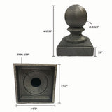 Cast Iron Ball Post Cap 3" O0018