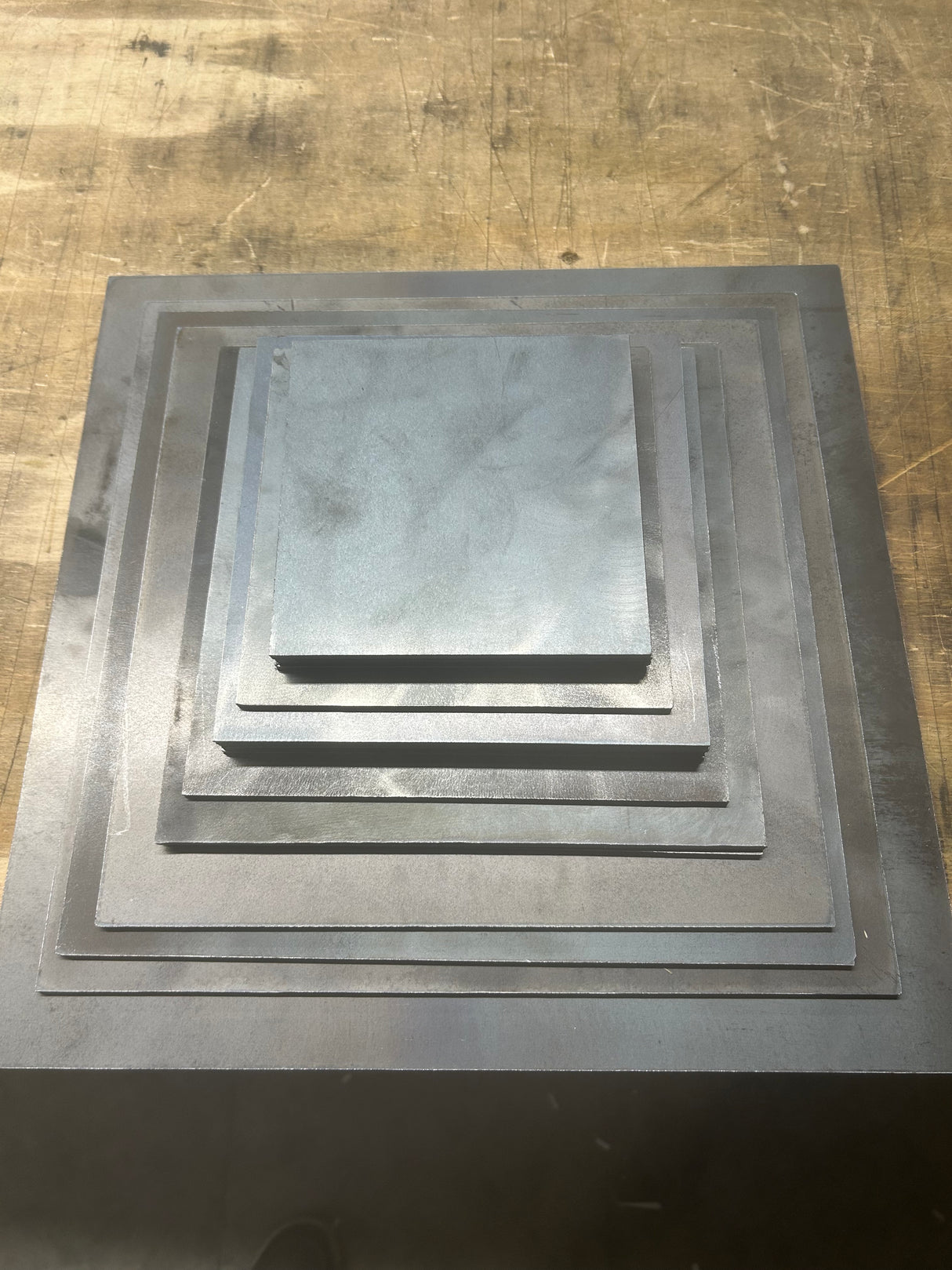 Square Steel Plate - 1/4" Thick - Select Size