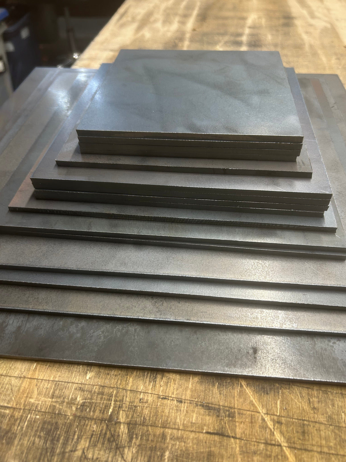 Square Steel Plate - 1/4" Thick - Select Size