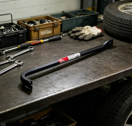 18" Heavy-Duty Wrecking Bar – Forged Steel Pry Bar & Nail Puller