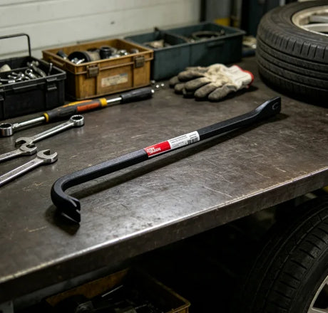 18" Heavy-Duty Wrecking Bar – Forged Steel Pry Bar & Nail Puller