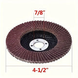 4-1/2" Flap Disc Sanding Wheel for Angle Grinders – 40, 60, 80 & 120 Grit Options