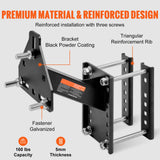 Heavy-Duty Trailer Spare Tire Carrier Mount | Fits 4-Lug & 5-Lug Wheels | 160 lb Capacity