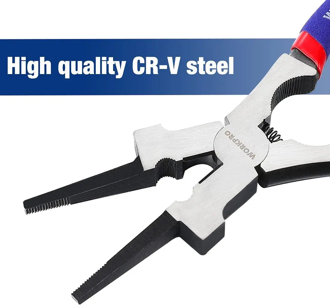8" Multi-Function Welding Pliers – MIG Welding Tool with Wire Cutter, Nozzle Cleaner & Hammer