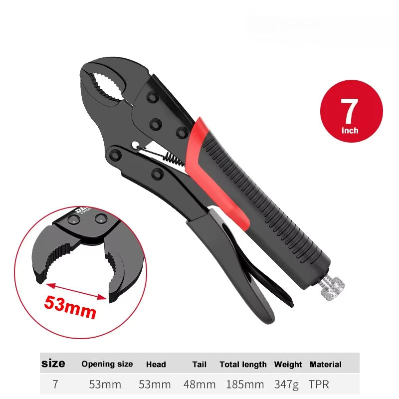 4-Piece Heavy-Duty Locking Pliers Set – 6", 7", 9" & 10" Vise Grip Clamp Set