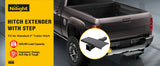 2" Receiver Hitch Extender with 14" x 7" Anti-Slip Step – 4,000 lb