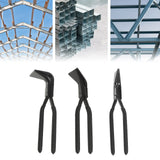 3-Piece Sheet Metal Seamer Pliers Set – Straight, 45° & 90° Bending Pliers
