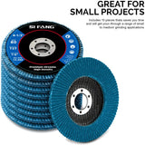 4-1/2" Zirconia Flap Disc for Angle Grinder – 40/60/80/120 Grit Metal Grinding & Finishing Wheel