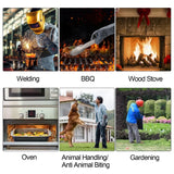 14" Premium Leather Welding Gloves – Heat Resistant TIG, MIG, ARC & BBQ Protective Gloves