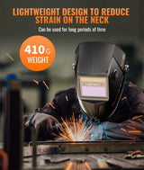 HITBOX HT-111 Auto Darkening Welding Helmet – True Color TIG, MIG & ARC Welding Mask with Adjustable Shade