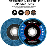 4-1/2" Zirconia Flap Disc for Angle Grinder – 40/60/80/120 Grit Metal Grinding & Finishing Wheel