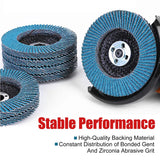 4-1/2" Zirconia Flap Disc for Angle Grinder – 40/60/80/120 Grit Metal Grinding & Finishing Wheel
