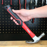 16 oz Professional Claw Hammer – Fiberglass Handle with Shock-Absorbing Grip