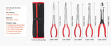 5-Piece Long Reach Precision Pliers Set – Needle Nose, Bent Nose & Cutting Pliers