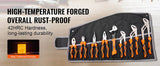 8-Piece Professional Pliers Set with Storage Roll | Groove Joint, Lineman's, Long Nose & Adjustable Wrenches