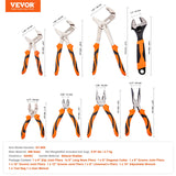 8-Piece Professional Pliers Set with Storage Roll | Groove Joint, Lineman's, Long Nose & Adjustable Wrenches