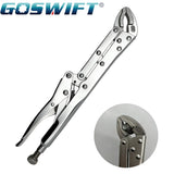 12" Extra-Long Locking Pliers – 45° Offset Long Reach Vise Grip Clamp