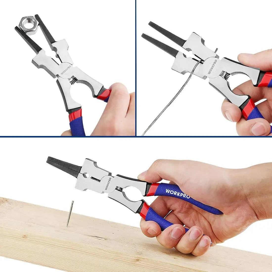 8" Multi-Function Welding Pliers – MIG Welding Tool with Wire Cutter, Nozzle Cleaner & Hammer