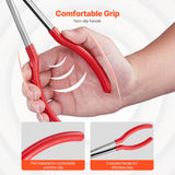 5-Piece Long Reach Precision Pliers Set – Needle Nose, Bent Nose & Cutting Pliers