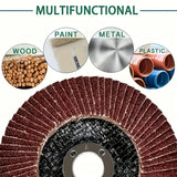 4-1/2" Flap Disc Sanding Wheel for Angle Grinders – 40, 60, 80 & 120 Grit Options