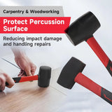 6-Piece Hammer Set – Dead Blow, Sledge, Ball Peen, Claw & Rubber Mallet with Fiberglass Handles