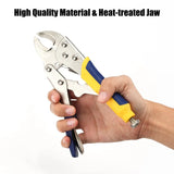 3-Piece Locking Pliers Set – 10" Curved Jaw, 7" Curved Jaw & 6-1/2" Long Nose Vise Grip Pliers