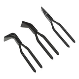 3-Piece Sheet Metal Seamer Pliers Set – Straight, 45° & 90° Bending Pliers