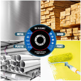 4-1/2" Zirconia Flap Disc for Angle Grinder – 40/60/80/120 Grit Metal Grinding & Finishing Wheel