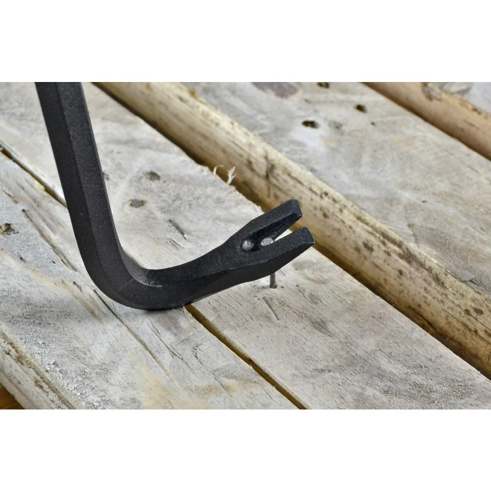 18" Heavy-Duty Wrecking Bar – Forged Steel Pry Bar & Nail Puller