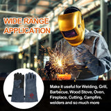 14" Premium Leather Welding Gloves – Heat Resistant TIG, MIG, ARC & BBQ Protective Gloves