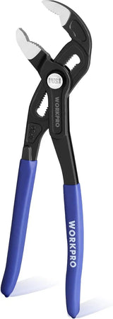 10" Quick-Adjust Water Pump Pliers – CR-V Groove Joint Pliers with Push-Lock Adjustment